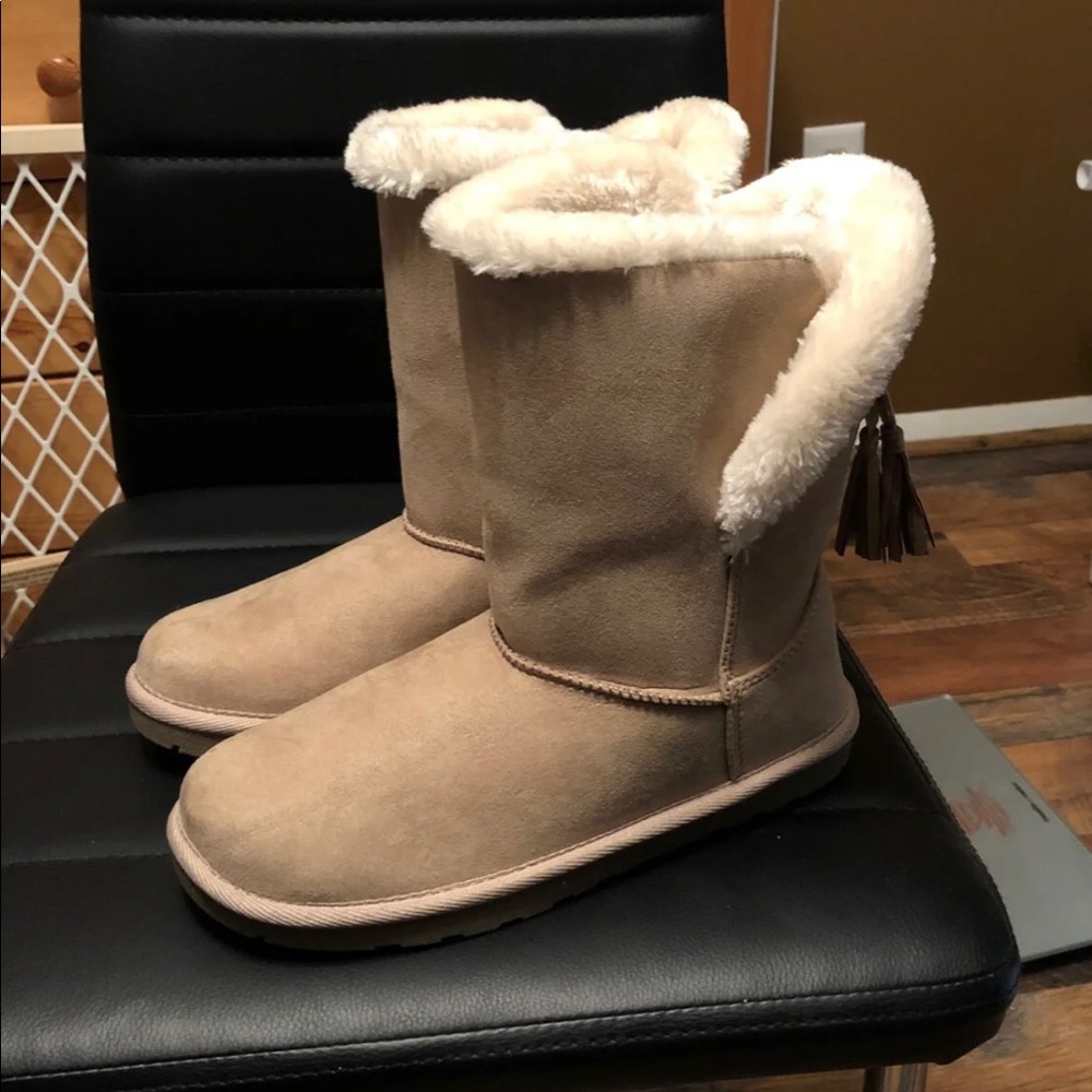 Tan boots